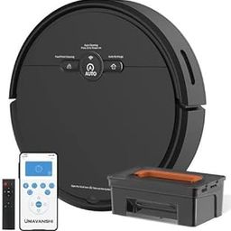 BREAK HEAD Robot Vacuum and Mop Combo, WiFi/App/Alexa, Robotic Vacuum Cleaner with Schedule, 3 in 1 Mopping Robot Vacuum with Watertank and Dustbin, Self-Charging, Slim, Ideal for Hard (Multicolour)-18