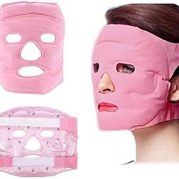 VORTEXA Magnetic Gel Face Mask Magnetic Stone Breathable Soft Washable Face Cover use for Relief Eyes Elastic Ice Eye Cooling Gel Mask Eye Patches Remove Dark Circles, Fatigue Cool Eyes Patch Pads for Hot & Cold Therapy-12
