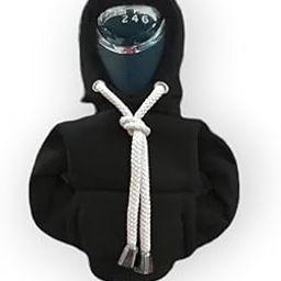 ABUNDANCE CAR Gear Hoodie, Universal Gear Knob Cover, Sweater Hoodie for Gear Shifter, Interior Car Accessories (Black)-image-55