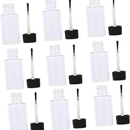 Lurrose 20pcs 20ml Empty Nail Polish Bottles with Lid and Brush Refillable Nail Polish Glass Bottles Vials Containers Sample Bottles-image-61