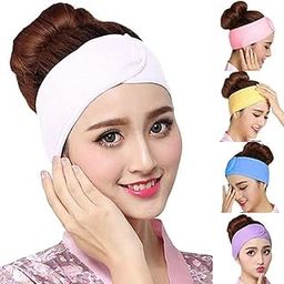 BEAUTRISTRO Professional Women's Polycotton Facial Headbands, Facial Band For Women Men, Facial Head Band Adjustable - Pack of 2 (COLOUR MAY VARY)-picture-34