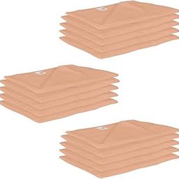 Lula Reusable Lt Orange Muslin Square Napkins (45cm X45Cm) Pack of 15-image-97