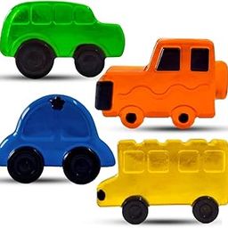 Handmade Kids Organic Toy Glycerin Car Soap 40 gms.x4 (Pack of 4)-image-46