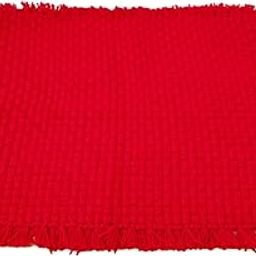 Jaipur Woollen Handicraft Handmade Woollen Pooja Aasan, Trendy, Soft, Comfortable, Prayer Mat Meditation Rug Red (32 x 28 Inch)-image-43