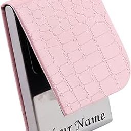 Personalized Credit Card Holder with Magnetic Shut, Business/Debit Card Organizer, Corporate Gift, Wallet for Man & Women, Stylish Wallet for Women/Colleague, Card Holder Wallet for Women-17