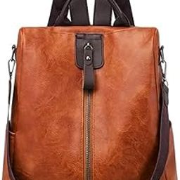 Backpack for Girls, Women - Stylish Faux Leather Shoulder Bags - Travel Antitheft Backpacks-image-75