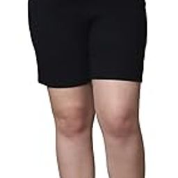 Well Kpet Women's Loose Fit High-Rise Cotton Shorts – Black-picture-22