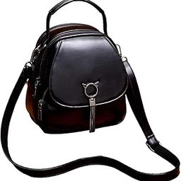 Jazzy Pearls®Women Mini Backpack PU Leather Small Crossbody Bag for Travel Outdoor Summer Black|Clothing, Shoes & Accessories | Womens Handbags & Bags|1 Mini Backpack-image-28