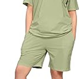Women's Cotton Casual Wear Solid/Plain Night Suit Set of Top & Shorts, Co Ord Set-image-65