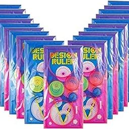 SNAPTRON Birthday Return Gifts Birthday Party for Kids -20Pcs Designer Spirograph Ruler for Returns for Kids Adults Bulk birthday's Return Gift 6-12 (Spirograph Ruler, 20)-25