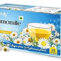 Nutrovally Chamomile Tea | Improve Sleep Cycle & Refreshing Pure Flowery Loose Leaves (25 Teabags)(Pack of 1)-image-65