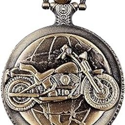 Pocket Watch Metal Keychain Retro Vintage for Gifting With Key Ring Anti-Rust-30