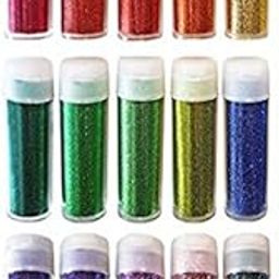 Western World Sparkling Chrome Holographic Glitter Powder Dust Pigments(Pack of 15)-image-70