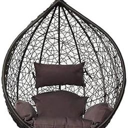 Iron Prime Pigeon Hammock Swing Chair Without Stand For Home, Hanging Swings For Indoor, Outdoor, Home, Patio, Yard, Balcony, Garden (Brown/Brown), 66 cm, 121 cm-image-20