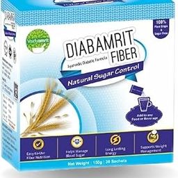 Diabamrit Fiber - Natural Sugar Control | Ayurvedic Diabetic Formula Helps to Maintain Diabetes | 100% Natural | Helps to Manage Blood Glucose Fluctuations - (150 Gm Pack of 30 Sachets)-51