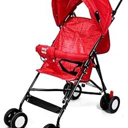 BeyBee Travel Friendly Lightweight Baby Stroller Buggy Comes with Safety Handle|Poratble Trolly for Newborn |Pre Installed with Canopy|Portable and Easy Foldable |Kids Age 0-3 Years, (Orange)-40