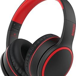 RORSOU B10 Bluetooth Headphones Over Ear, Lightweight Folding Stereo Bass Wireless and Wired Headset with Mic, 40H Playtime, Volume Control, Bluetooth 5.3 Headphones for iPad/Travel/Tablet/PC (Black)-75