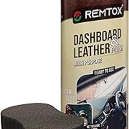 REMTOX Car Dashboard Restorer/Cleaner/Polish Shines Interiors of Cars (1 Liter), Bike, Motorcycle | Instant Shine | Car Interior Polish Original Finish with Sponge Free-image-91