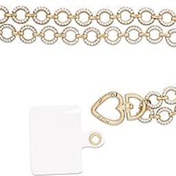 Sling Universal Phone Lanyard for Mobile Cases | Hand-Crafted | Secure & Stylish | Cross Body Strap (Gold)-picture-21