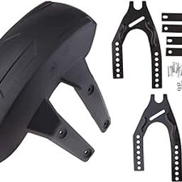 Asryd Rear Tyre Flexible Mudguard Bike Splash Guard ABS Material Compatible with TVS Apache RTR 160 4V, Black-20