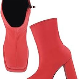 Classy Trendy Comfortable Ankel Length Block Heel Zipper Boots Shoes for Womens & Girls-picture-48