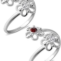 Sterling Silver Toe Rings for Women | 925 Pure Chandi Bichiya Traditional Design Indian Toe Rings for Women Stylish (SJTR76)-image-27