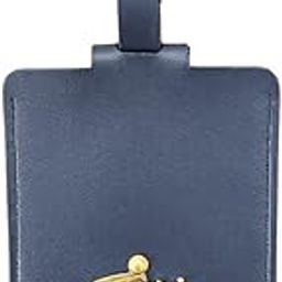 Personalized Luggage Tag for Men and Women with Name and 1 Charms, Identification Tags for Bags/Backpacks and Suitcase, Best Travel Gifts - Blue-46