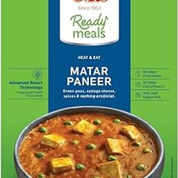 Gits Ready to Eat Matar Paneer, Pure Veg, Heat and Eat Spicy Curry, Microwaveable, 285g-30