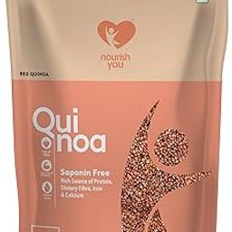 Nourish You Red Quinoa Seeds 500G | Premium Certified Grain | Gluten Free | High Protein | Fibre Rich Healthy Diet Food For Breakfast Cereal, Pilafs, Soups & Salads (Pack of 1)-26