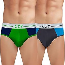 Men's Super Tencel Spendex Regular Fit Solid Antimicrobial Brief with No Marks Waistband (Pack of 2)-image-48