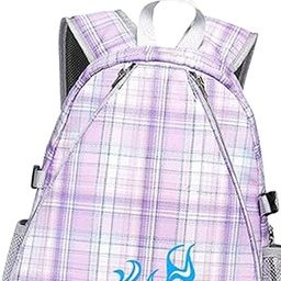 MERISHOPP Tennis Backpack Fitness Sport Badminton Bag for Pickleball Badminton Racquet Purple Plaid| Tennis Bag | Racket Bag | Racket Kit Bag-image-11