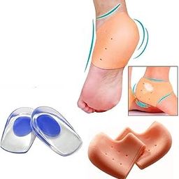 Spefez Silicon Heel Pad For Women Heel Pad For Heel Pain Silicon Heel Pad For Women Pain Relief Ankle Heel Pain Relief Dry Hard Cracked Heels Repair Foot Care (Combo Gel Ped)-14