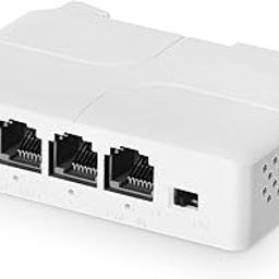 PoE Passthrough Switch, 1 PoE in 3 PoE Out Extender, IEEE802.3af/at PoE Powered, 100Mbps Ethernet, din-Rail & Wall Mount-19