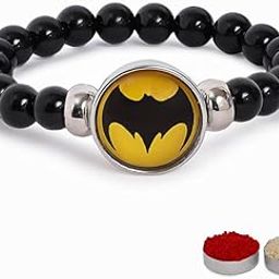 1PC Superhero Kids Marvel Theme Rakhi with Replacement Button for Brother- Kids Unisex Rakhi with Roli Chawal, Rakhi Message Card in Rakhi Gift Box for Little Bro-image-12