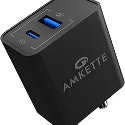Amkette ChargePro 22.5W Charger Adapter With PD/QC 3.0 | PPS Fast Charger with Smart IC Protection| For iPhone 16/15/14/13/12 Series, Samsung S24/23 Galaxy/Note Series, Oneplus & Other Android Devices-23