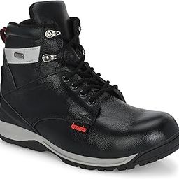 KAVACHA Men's Pureleather Steel Toe Safety Shoe Memory Foam Work Boot, S219 Size:9-image-73