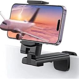 HIKI ZIKI Universal Mount Mobile Stand Holder | Airplane Phone Holder for Video Recording, Video Call, Flight & Train Food Tray Phone Mount | Office Desk Phone Holder, Desktop Phone Stand-image-46