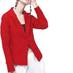 HIRIKSHIKA Fashion Full Sleeve Regular Fit Solid Women Cotton Blazer-picture-48