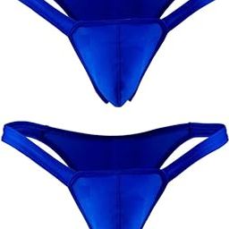 Men's Spandex Thongs (Pack of 1) (RIOE-ML-BU009_Blue_Free Size)-image-23
