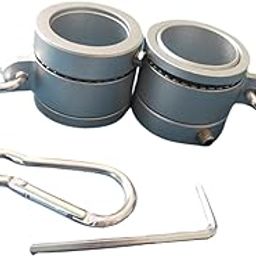 2 Pieces Flag Pole Rings Aluminum Alloy Anti Wrap for Truck Commerical Porch Black-image-46