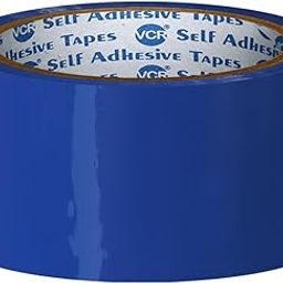 VCR Blue Color Tape - 50 Meters in Length - 48mm / 2" Width - 01 Roll Per Pack - BOPP Self Adhesive Tape for Arts and Craft use, Box Packing, Office and Home use-picture-24