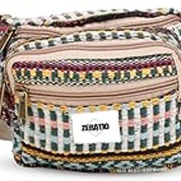 ZERATIO Boho Pattern Fanny Pack, Multicolor Waist Bag with Multiple Pockets, Travel Money Belt (Design 2)-image-16