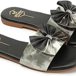 Womens Slipon Fancy Stylish Flat Slippers-image-93