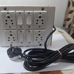 Wooden Extension Electrical Board with 4 SWITCHES 5 AMP. - 4 SOCKETS 5 AMP. and 4 MTR. Wire of 1.5 MM 2 CORE, WEB04A (Pack of 1)-13