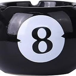 ATORSE Pottery Ashtray Easy to Clean Billiards Ash Tray for Office Tabletop Outdoor|Home & Garden-image-38