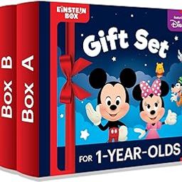 Einstein Box Featuring Disney for 1-Year-Old Boys/Girls | Disney Gift Toys for 1-Year-Old Boys & Girls | Board Books, Pretend Play Set | Learning & Educational Toys | Birthday Gift Set of 3 |-image-35