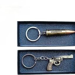 Combo Of Rifle Bullet And Gun Keychain (Pack Of 2)-11