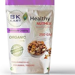 BK KART Premium Mix Dry Fruit Healty Combo Of Cashew Whole California Almonds And Raisins 3 Packs of whole fresh dry Fruit (250g (Pack of 3))-image-13