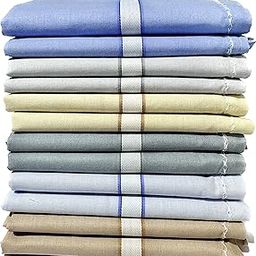 Men's Light Color Striped Premium Handkerchief - Pack of 12-image-83