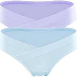 Womens Cotton Postpartum Maternity Underwear | Pregnancy Postpartum Panties | Seamless Under The Bump Bikinis.-image-94